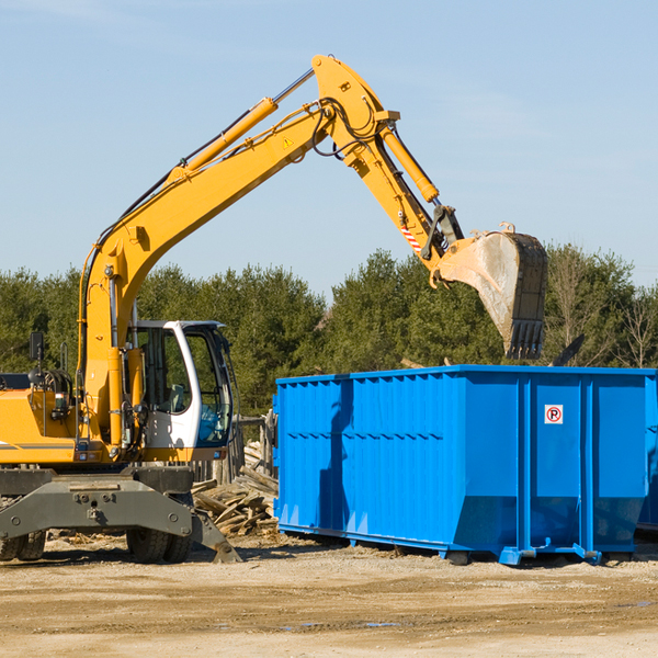 what size residential dumpster rentals are available in Wonewoc Wisconsin